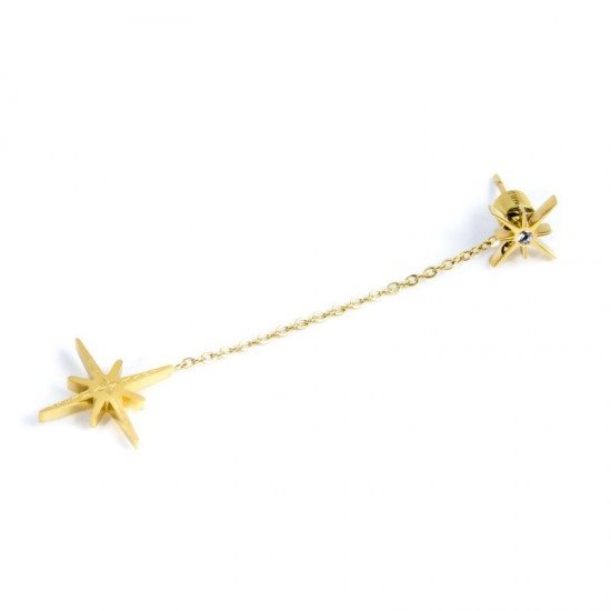 Rosato Orecchino Singolo Donna In Argento 925 Oro Rosa – Collezione Allegra – Cerchietto Con 32 Zirconi Bianchi – RZO060